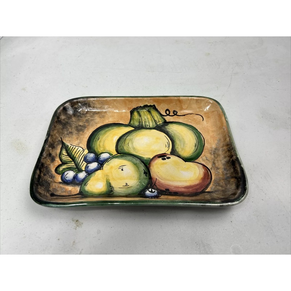 Gorgeous‎ Mayolicas Contreras Mexico Pottery Art Small Platter Vintage UNIQUE